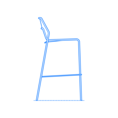 Furniture Stools Hot Mesh Barstool Outline Icon Svg Set, Free Vectors File